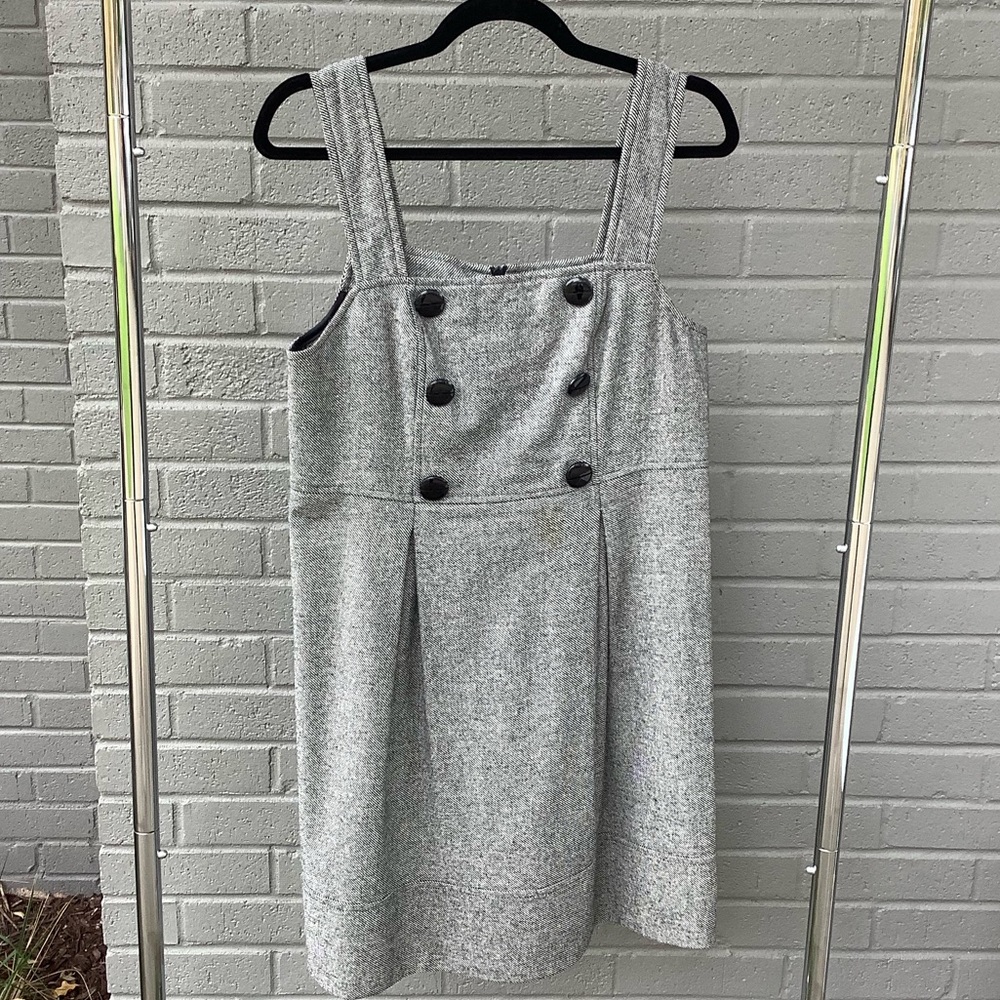 United Colors of Benetton wool blend sleeveless mini chevron jumper, size M